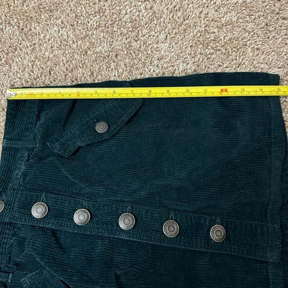 American Eagle Women’s Green Corduroy High Rise A Line Skirt Size 6 - Picture 4 of 7